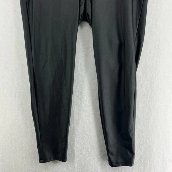 Torrid Leggings Women's Sz 1 Black Elastic Waist Mid-Rise Pull-On Stretch - Picture 7 of 12